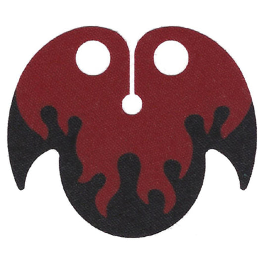 Rounded 2-Point Collar with Flames Pattern