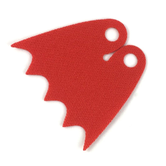 5-Scalloped Batman Cape (Spongy) with Teardrop Hole - Red