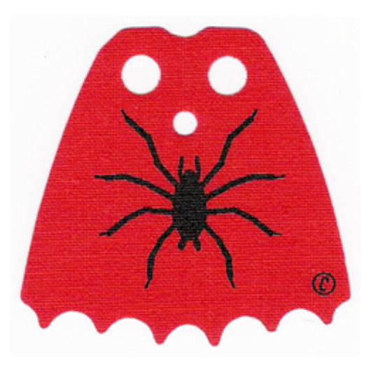 Scalloped 6-Point Cape with Spider Pattern