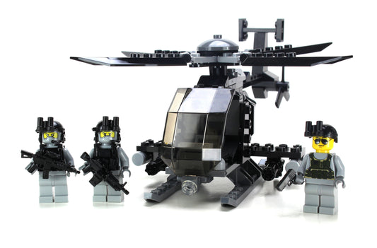 Army AH-6 Little Bird Helicopter 3 Mini-Figures